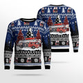 FUNSTUFFPRINT Hope Volunteer Fire Department Indiana AOP Christmas Sweater – Christmas Gifts For Firefighters Ugly  Sweater