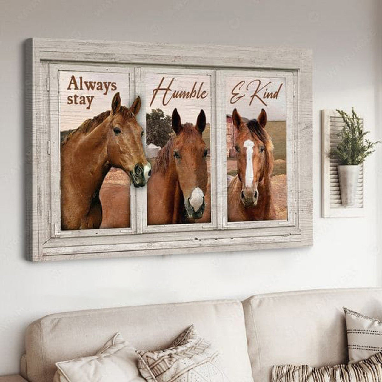 Horse Poster, Always Stay, Humble, E King Poster and Canvas