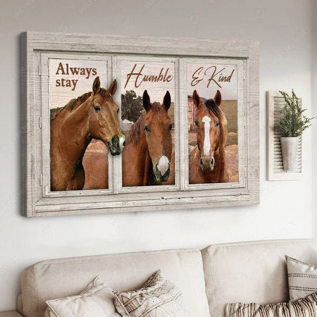 Horse Poster, Always Stay, Humble, E King Poster and Canvas