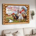 Horse Poster, Farm Horse, Live Like Someone Left The Gate Open Poster and Canvas