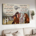 Horse Poster, Happy Moments Praise God Difficult Moments Seek God Quiet Moment Worship God Poster and Canvas