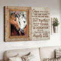 Horse Poster, Once Upon A Time I Became Yours And You Became Mine Poster and Canvas