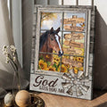 Horse Poster, Window Poster, God Says You Are Unique Special Lovely Strong Chosen Poster and Canvas