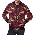 FUNSTUFFPRINT Horse Print Pattern Men's 3D Bomber Jacket