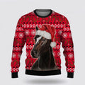 FUNSTUFFPRINT Horse Christmas Hat Funny Christmas Ugly Christmas Sweater – Sweater Gifts For Pet Lover Ugly  Sweater