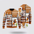 FUNSTUFFPRINT Horse Cowboy Merry Christmas Ugly Christmas Sweater, Farm Sweater, Christmas Gift, Best Winter Outfit Christmas Ugly Sweater