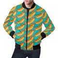 FUNSTUFFPRINT Hot Dog Print Pattern Men's 3D Bomber Jacket