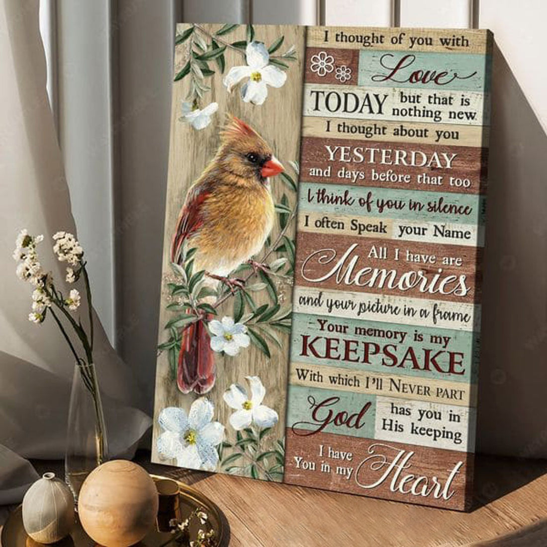 Hummingbird Poster, I Through Of You With Love Today But That Is Nothing New Poster and Canvas