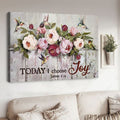 Hummingbird Poster, Today I Choose Joy, Butterfly Flower, Poster Decor Poster and Canvas