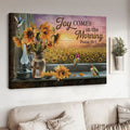 Hummingbird Sunflower, Joy Comes In The Morning, Poster Decor Poster and Canvas