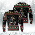 FUNSTUFFPRINT Hummingbird Christmas Tree AOP Ugly Christmas Sweater For Men And Women, Best Gift For Christmas, The Beautiful Winter Christmas Outfit Ugly Sweater