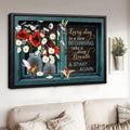 Hummingbrid Flower, Every Day Is A New Beginning Take A Deep Breath And Start Again Poster and Canvas