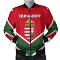FUNSTUFFPRINT Hungary Coat Of Arms Men Bomber Jacket Lucian Style Bomber Jacket