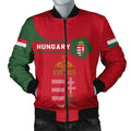 FUNSTUFFPRINT Hungary Coat Of Arms Men Bomber Jacket Simple Style Bomber Jacket