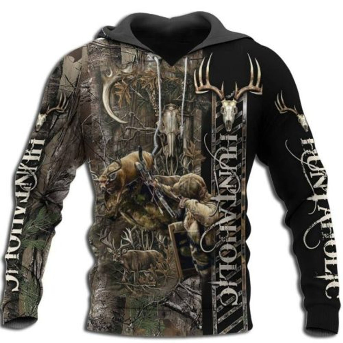 FUNSTUFFPRINT Hunting 3D All Over Hoodie Huntaholic 3D Hoodie and Zip Hoodie