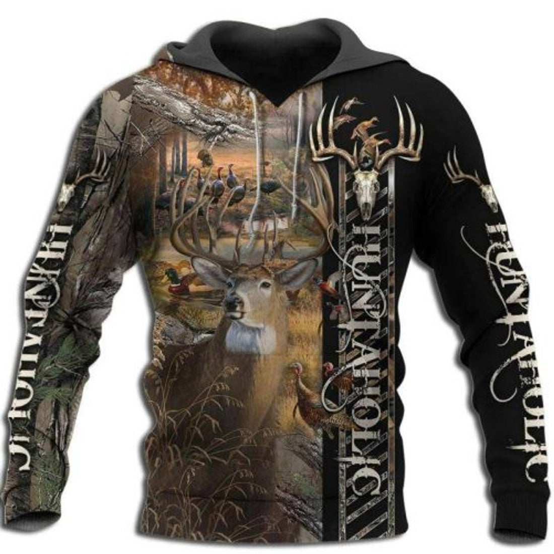 FUNSTUFFPRINT Huntaholic 3D All Over Hoodie 3D Hoodie and Zip Hoodie