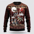 FUNSTUFFPRINT Husky Christmas Dog Ugly Sweaters 3D - Gifts For Dog Lover Ugly Sweater