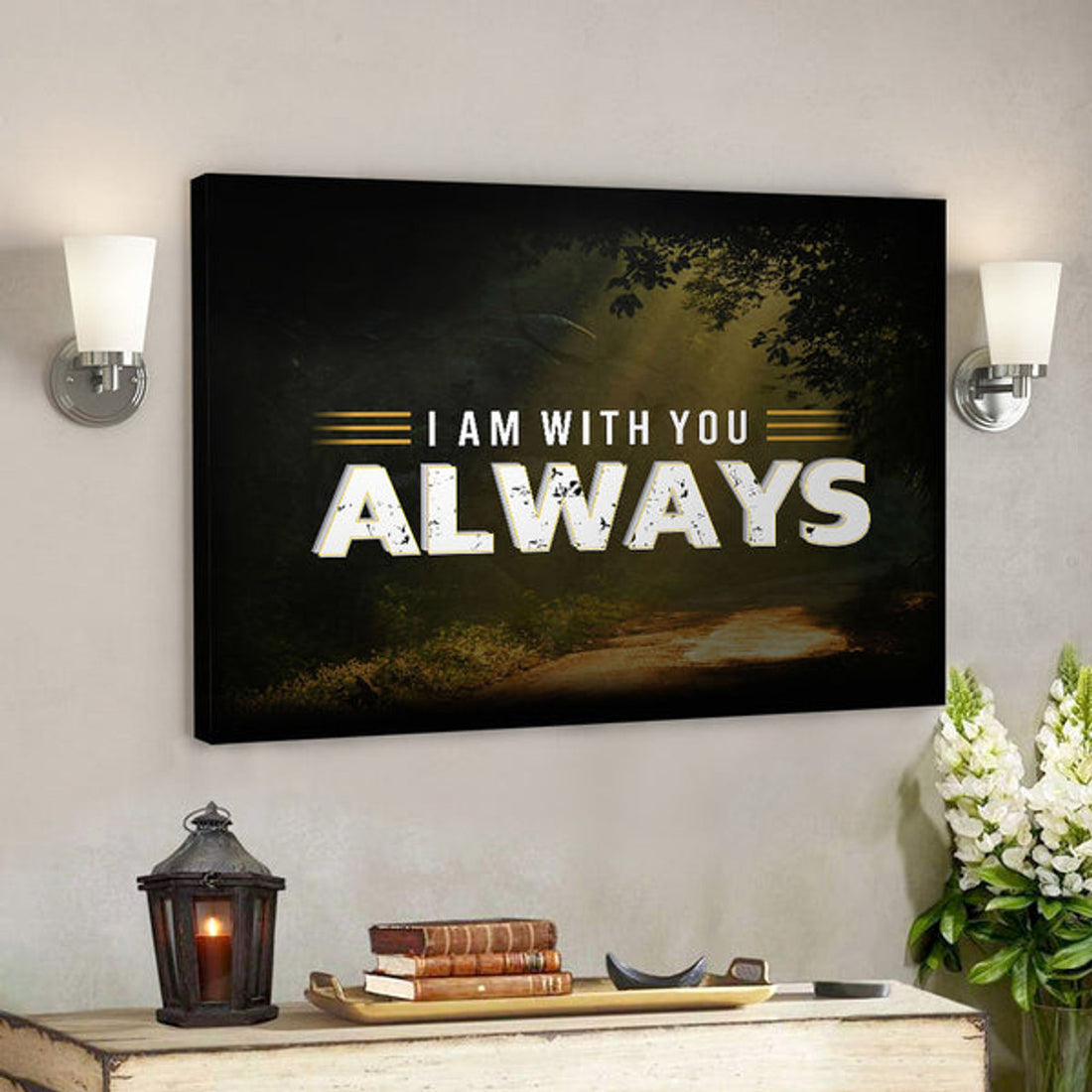 I Am With You Always - Christian Canvas Prints - Faith Canvas - Bible Verse Canvas 