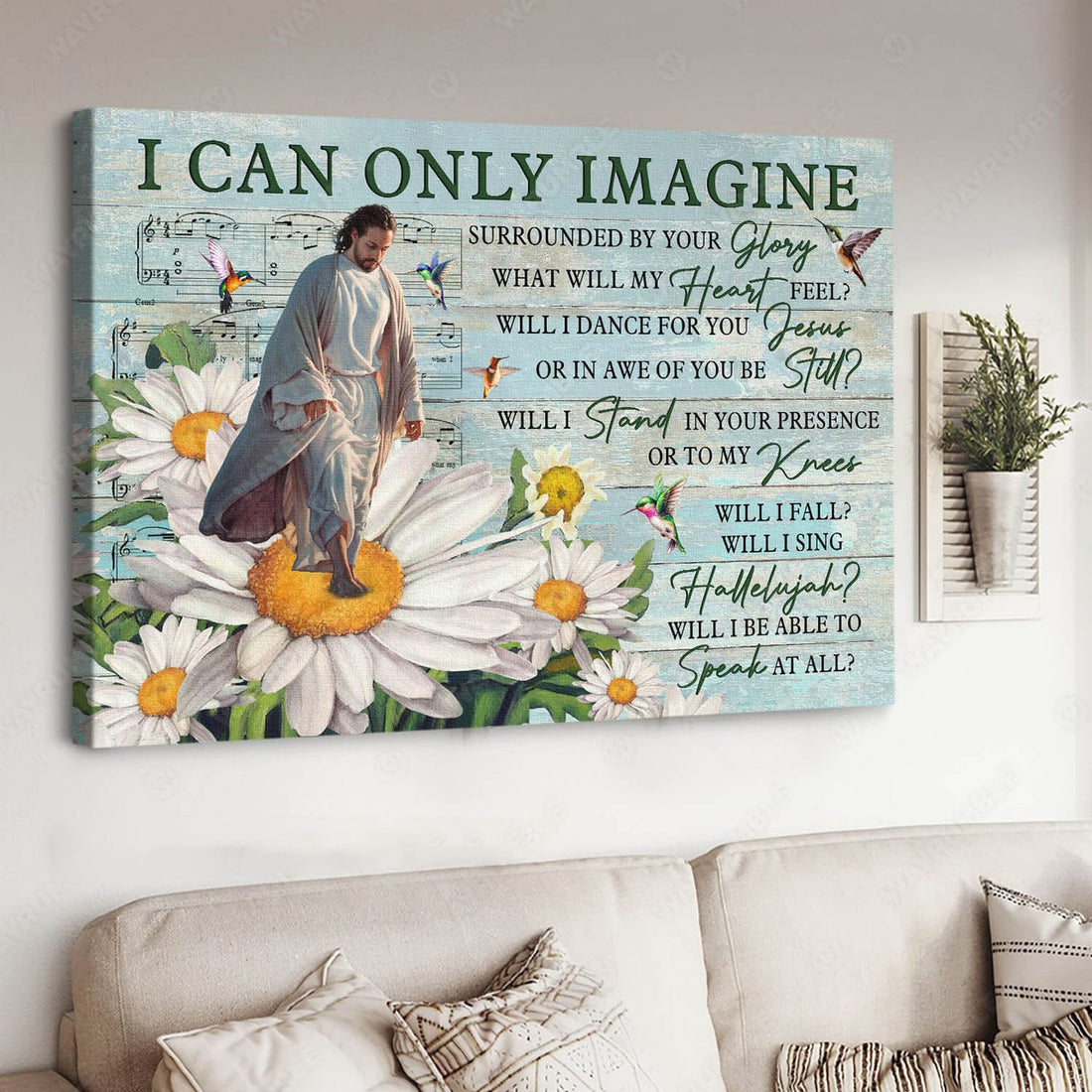 I Can Only Imagine, Surrounded By Your Glory What Will My Heart Feel Will I Dance For You Jesus, Jesus Poster Poster and Canvas