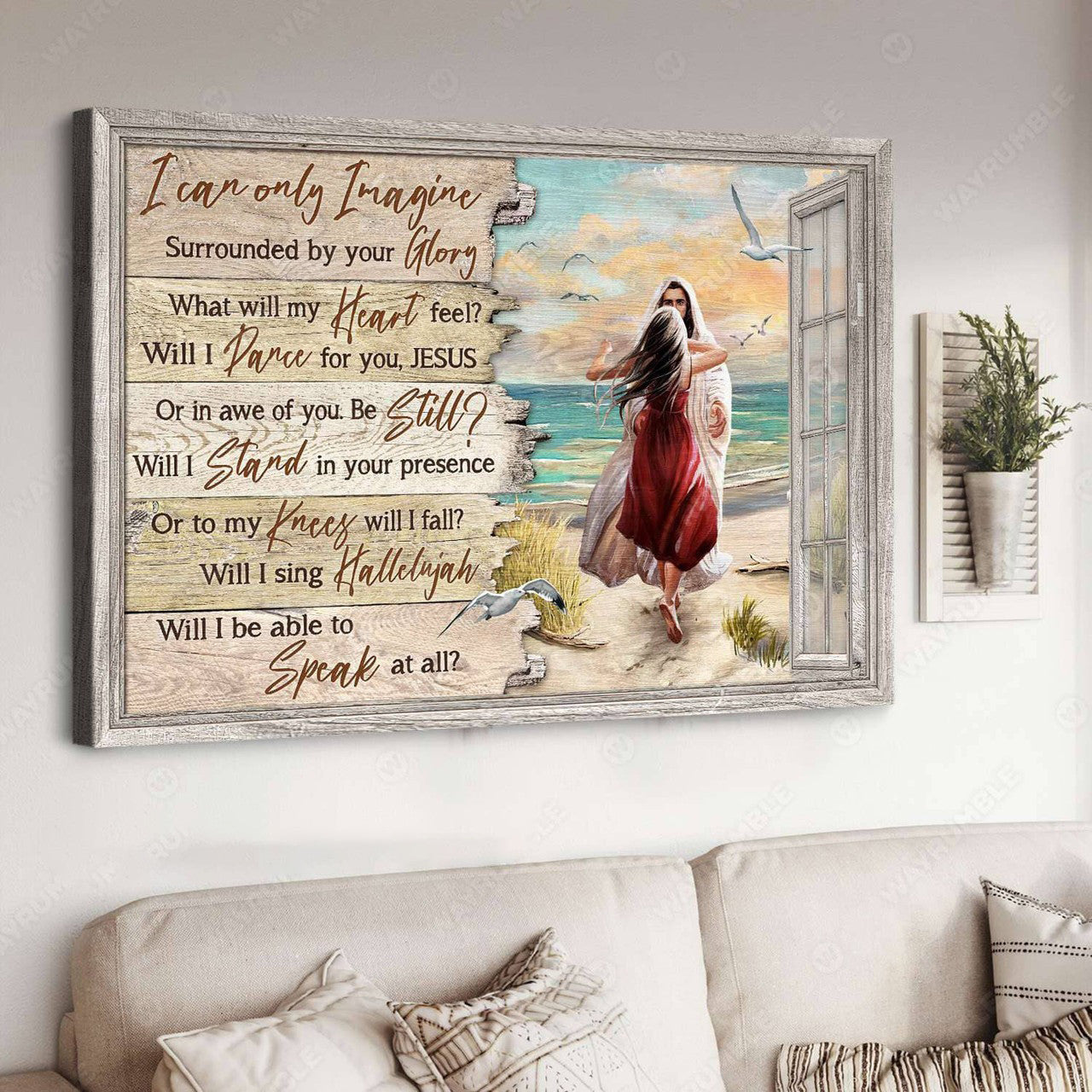 I Can Only Imagine Surrounded By Your Glory What Will My Heart Feel Will I Dance For You Jesus, God And Daughter Poster and Canvas