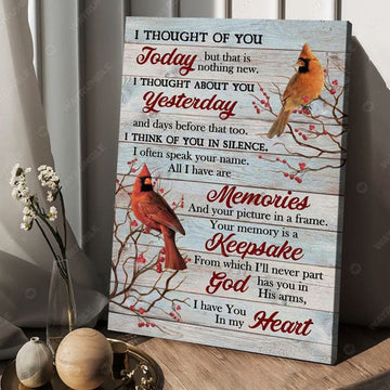 I Though Of You Today, But That Is Nothing New, I Though About You Yesterday Poster and Canvas
