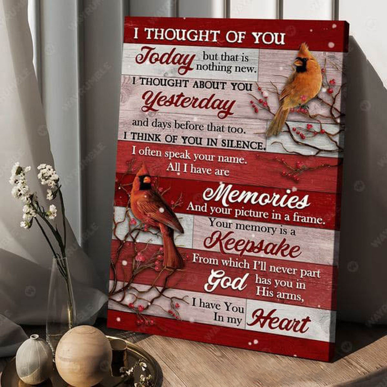 I Thought Of You Today But That Is Nothing New I Thought About You Yesterday And Days Before That Too I Think Of You In Silence Poster and Canvas