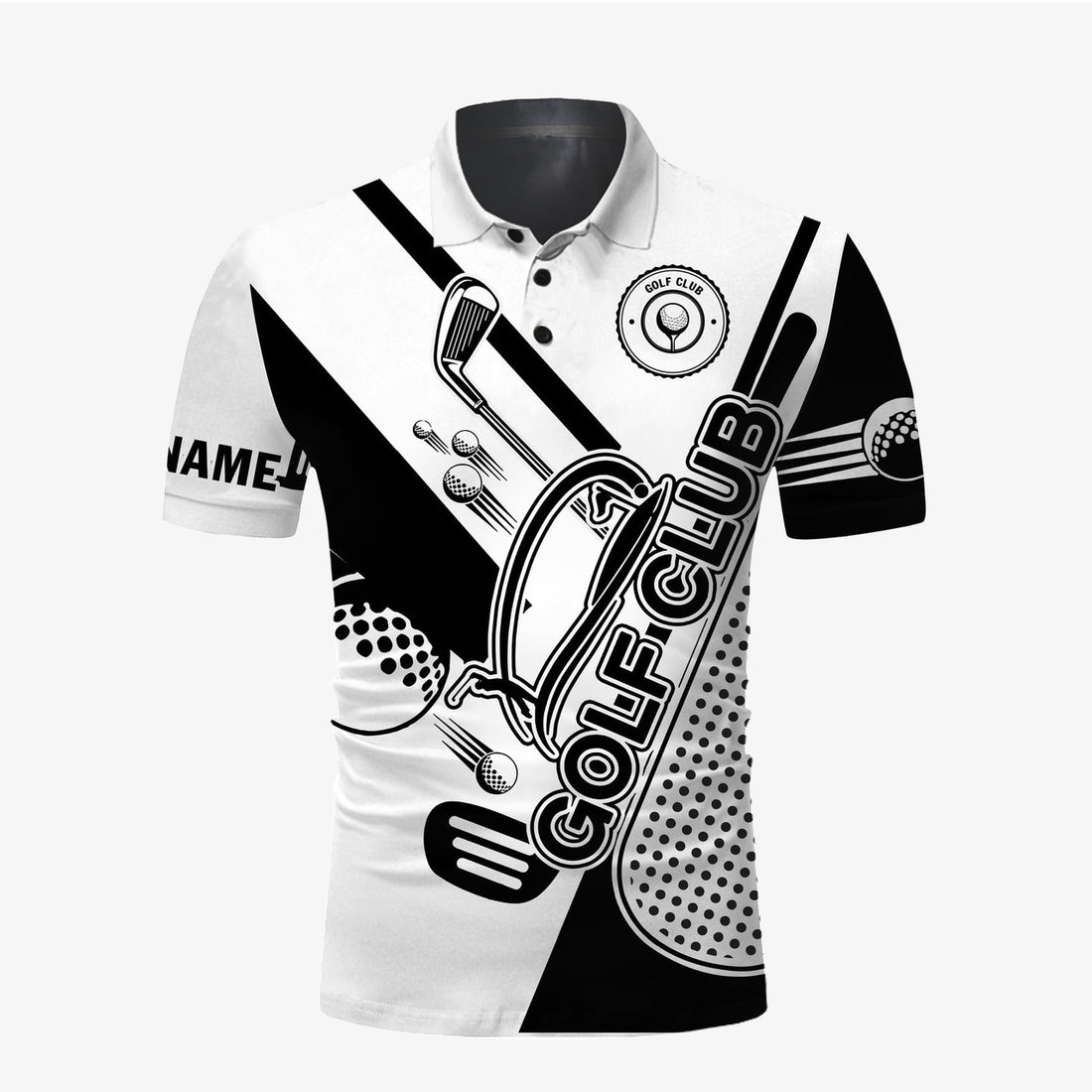 Custom Golf Men Polo Shirt - Custom Name Green Golf Club Apparel - Personalized Gift For Golf Lover, Male, Husband, Team, Best Father's day