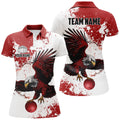 Custom Bowling Shirts Team'S Name Bowlers Shirt For Women, Eagle Bowling Jerseys IPHW5818