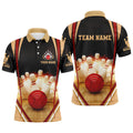 Custom Black vintage bowling shirts for men custom name and team name bowling jerseys, bowling team shirts