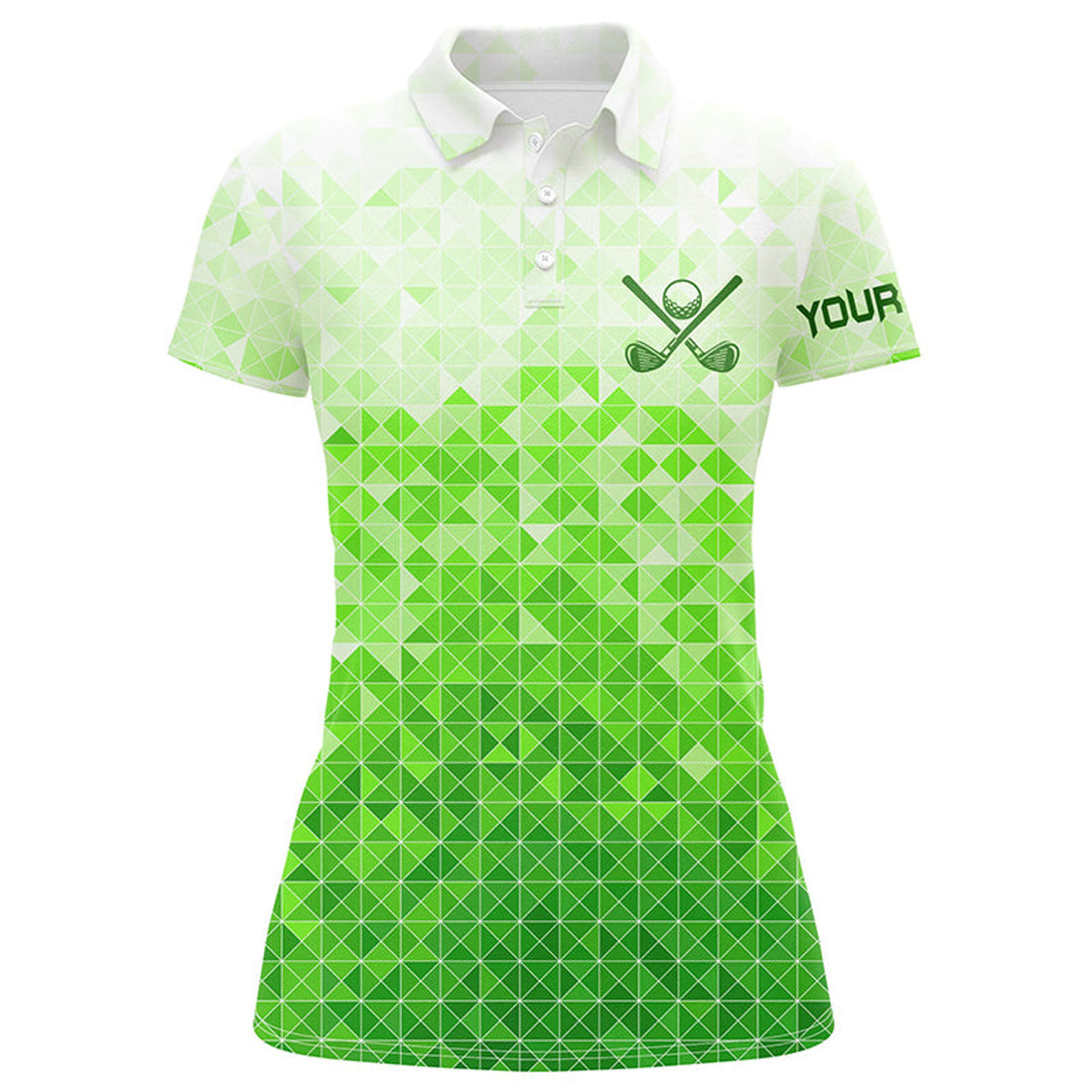 Custom Womens golf polos shirts custom name green golf apparel, coolest polo shirts for ladies