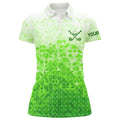 Custom Womens golf polos shirts custom name green golf apparel, coolest polo shirts for ladies
