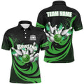Custom Bowling Shirts For Men Green Bowling Jerseys Team League Bowling Polo
