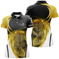 Custom Womens Disc Golf Polo Shirt Custom Disc Golf Basket, Personalized Disc Golf Gift | Yellow