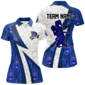Custom Bowling Polo For Women blue flame camo Bowling shirts, Bowling Team jerseys