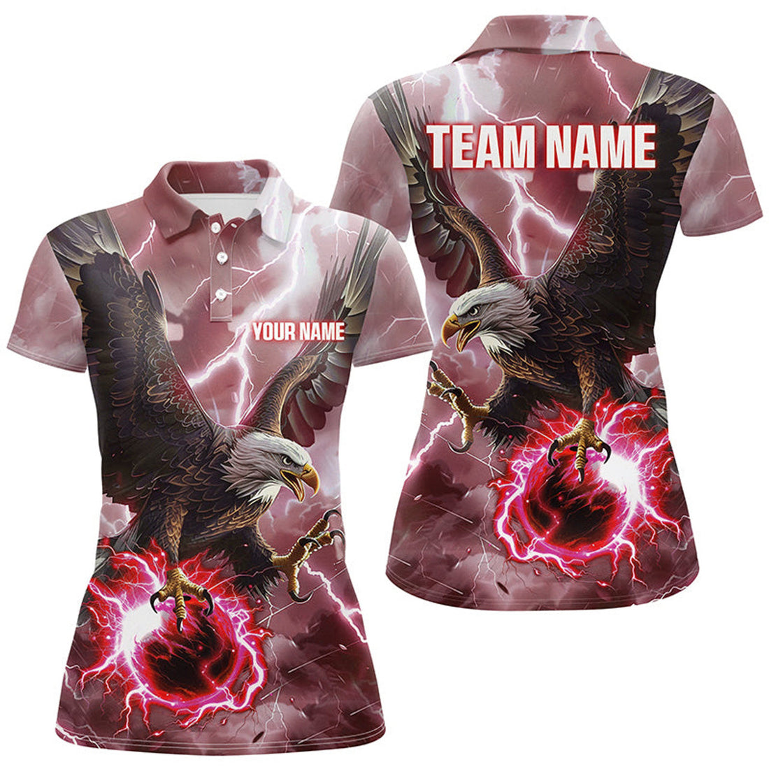 Custom Flame Bowling Polo For Women Custom Team Bowling Jerseys, Bowling Gifts