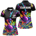Custom Colorful bowling jerseys Bowling Polo, Shirt for Women Custom Bowling Team shirts for bowlers