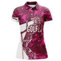 Custom Personalized Women Golf Polo Shirts Pink Camo Women Golf Team Shirt, Custom Golf Gifts For Girl