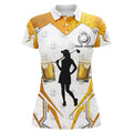 Custom Women Golf Polo Shirt Custom Golf And Beer Cool Golf Shirts For Ladies, Golf Gifts For Women