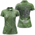 Custom Womens Disc Golf Polo Shirts Custom Green Vintage Team Disc Golf Jersey, Disc Golf Outfit