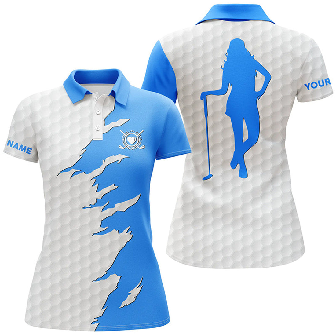 Custom Funny Women Golf Polo Shirts Multi-Color, Ladies Golf Tops, Golfing