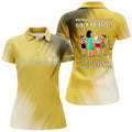Custom Funny Women Golf Polo Shirts Multi-Color We're More Than Just Golf Friends We're Small Gang