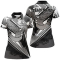 Custom Womens Golf Polo Shirt Custom Black And White Female Golf Attire For Women, Ladies Golf Tops