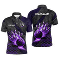 Custom Bowling Jersey For Men Custom Bowling Polo Team Bowlers | Purple