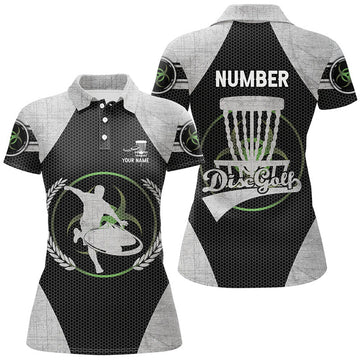 Custom Name And Number Womens Disc Golf Polo Shirts Personalized Cool Golf Gifts For Women