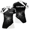 Custom Black White Personalized Womens Darts Polo Shirt Custom Dart Shirts For Women Dart Jerseys