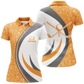 Custom Personalized Thanksgiving Golf Polo Shirt Custom Orange Golf Shirts For Women Cool Golf Gifts