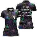 Custom Multicolor Halloween Women Golf Polo Shirt Custom Golf Shirts For Women Funny Golf Shirt With Sayings