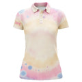 Custom Pastel Tie Dye 3D Print Womens Golf Polo Shirts Custom Name Golf Shirts For Women Golf Gifts