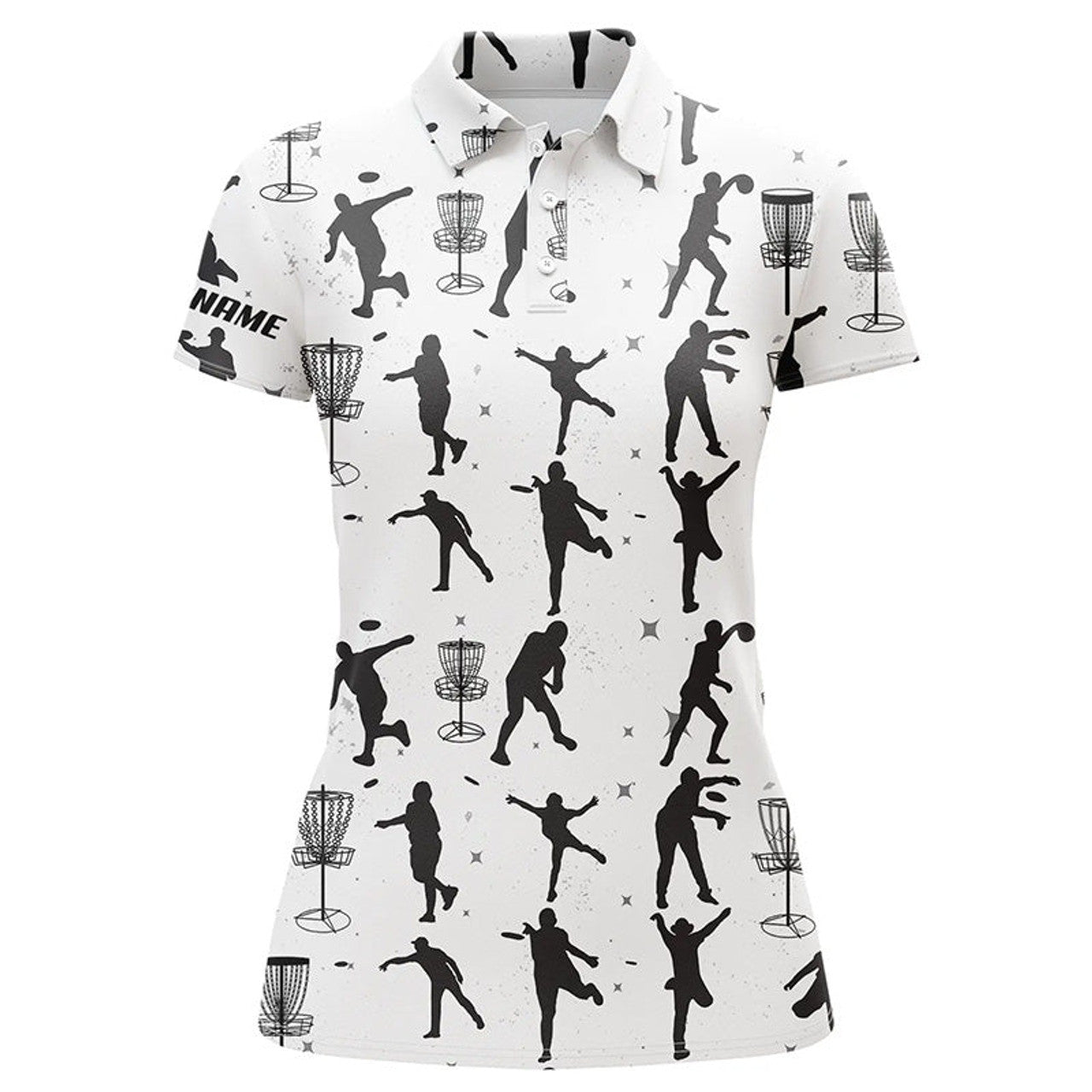 Custom Disc Golfers Seamless Womens Disc Golf Polo Shirts Custom Disc Golf Tops For Women Golf Gifts