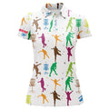 Custom Colorful Disc Golfers Seamless Womens Disc Golf Polos Custom Women Disc Golf Tops Golf Gifts